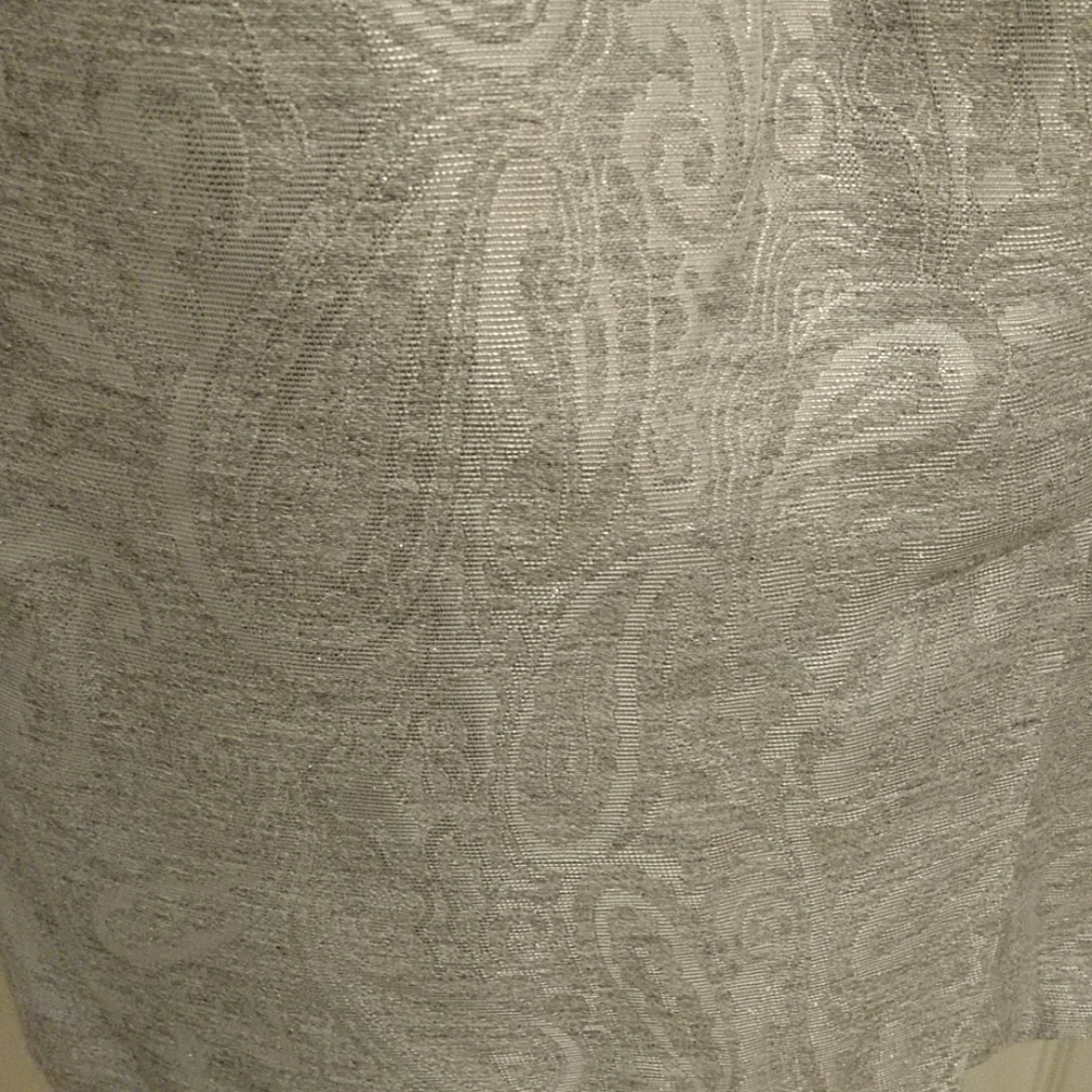 INC Sleeveless Sheath Dress Grey/Silver Metallic Paisley Print Sz 6 Classiccore - Picture 16 of 16